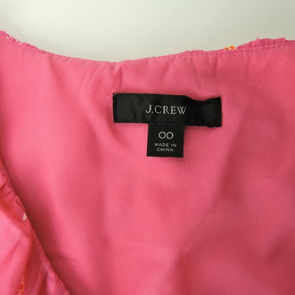 J Crew Re-Imagined Dress faux wrap pink floral - Picture 8 of 12